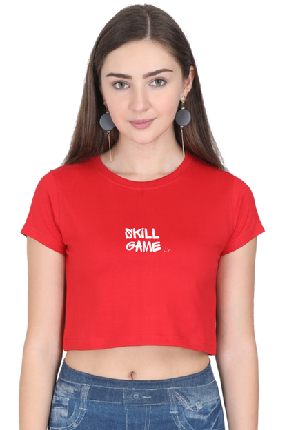 SKILL GAME-SMILEY | PREMIUM CROP TOP.