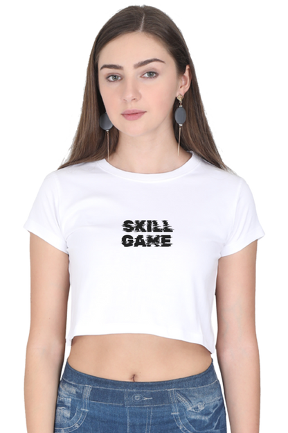 SKILL GAME-GLITCH | PREMIUM CROP TOP.