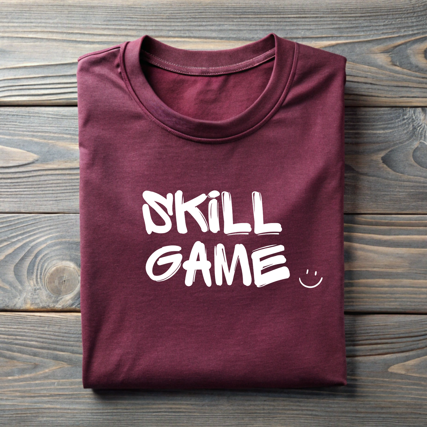 SKILL GAME-SMILEY | Premium Oversized Tee.