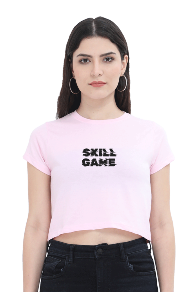 SKILL GAME-GLITCH | PREMIUM CROP TOP.