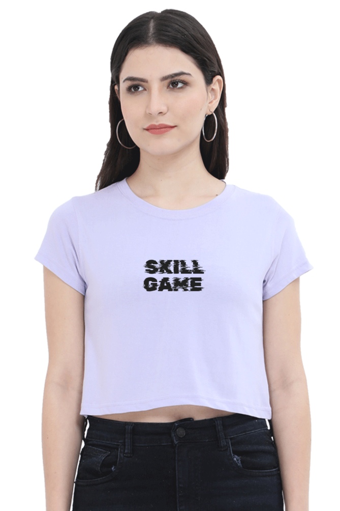 SKILL GAME-GLITCH | PREMIUM CROP TOP.