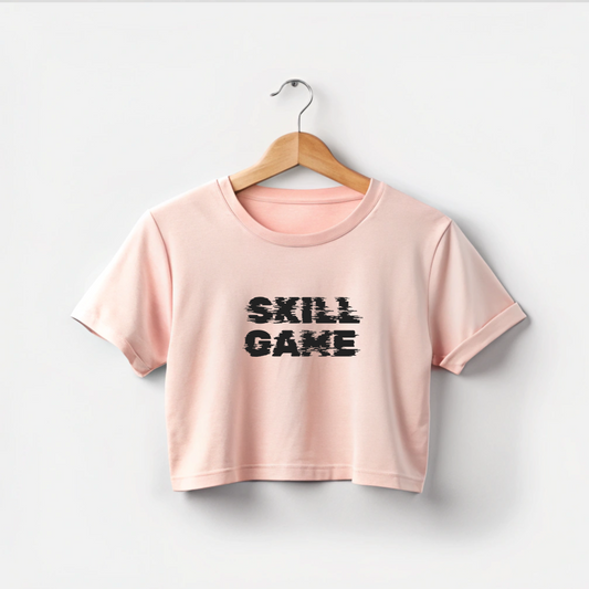 SKILL GAME-GLITCH | PREMIUM CROP TOP.